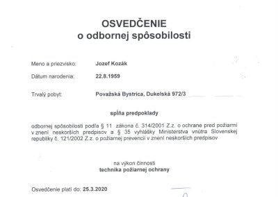 Technik požiarnej ochrany